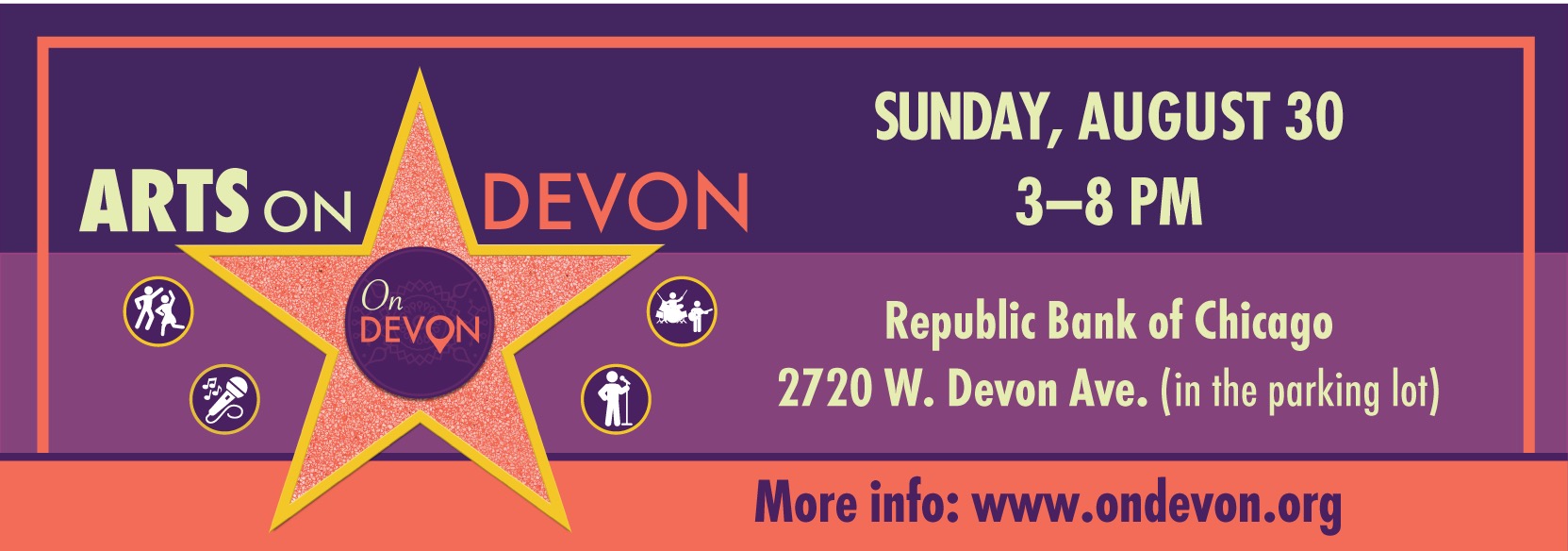 Promotional image for Arts on Devon 2026.