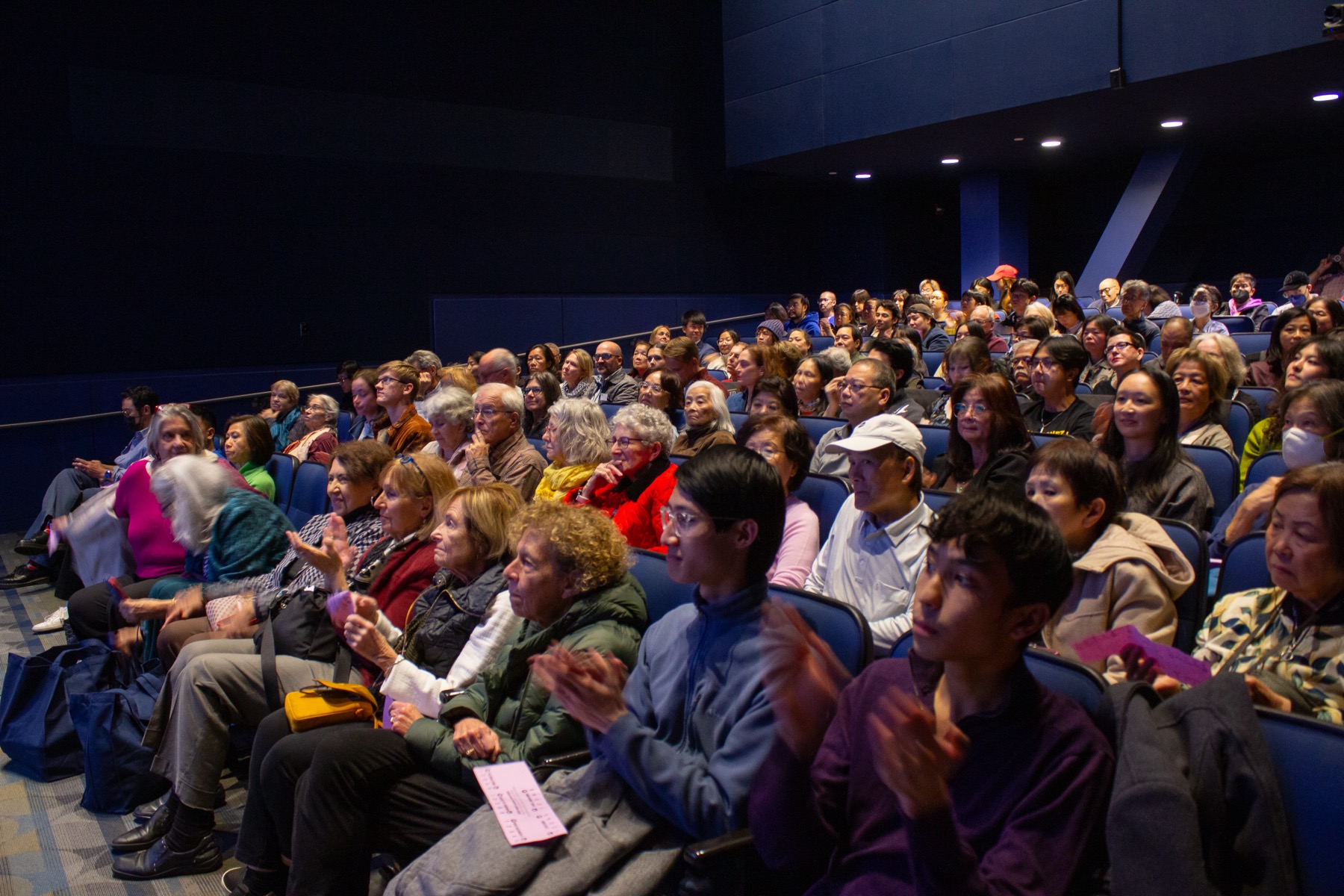 Audience and filmmaker energy at Boston Asian American Film Festival.