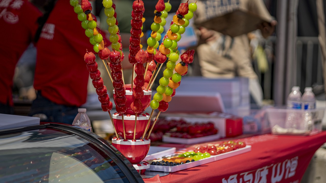DMV Asian Night Market food vendors at Columbia Pike in Annandale, Virginia.
