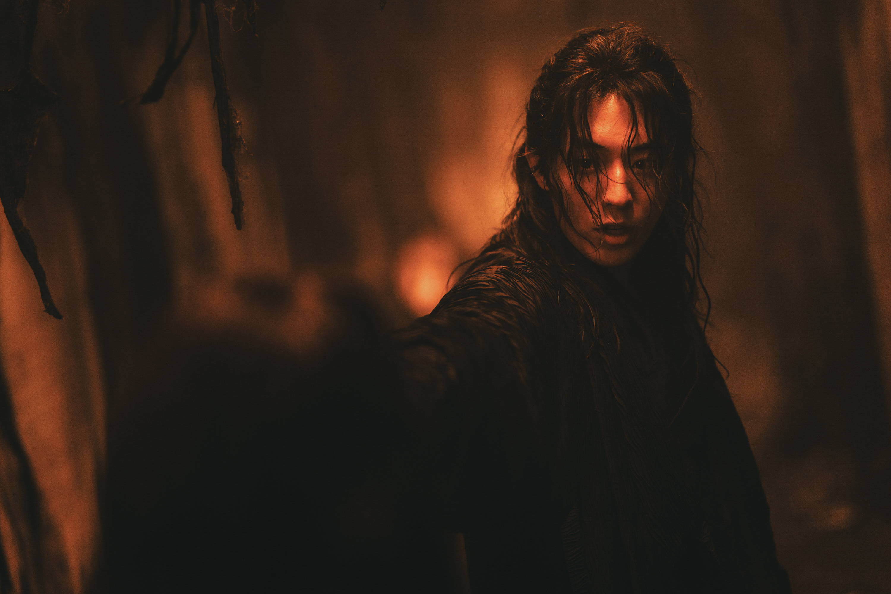 Nam Joo-hyuk as Gu-cheon in a dark spirit realm in The East Palace.