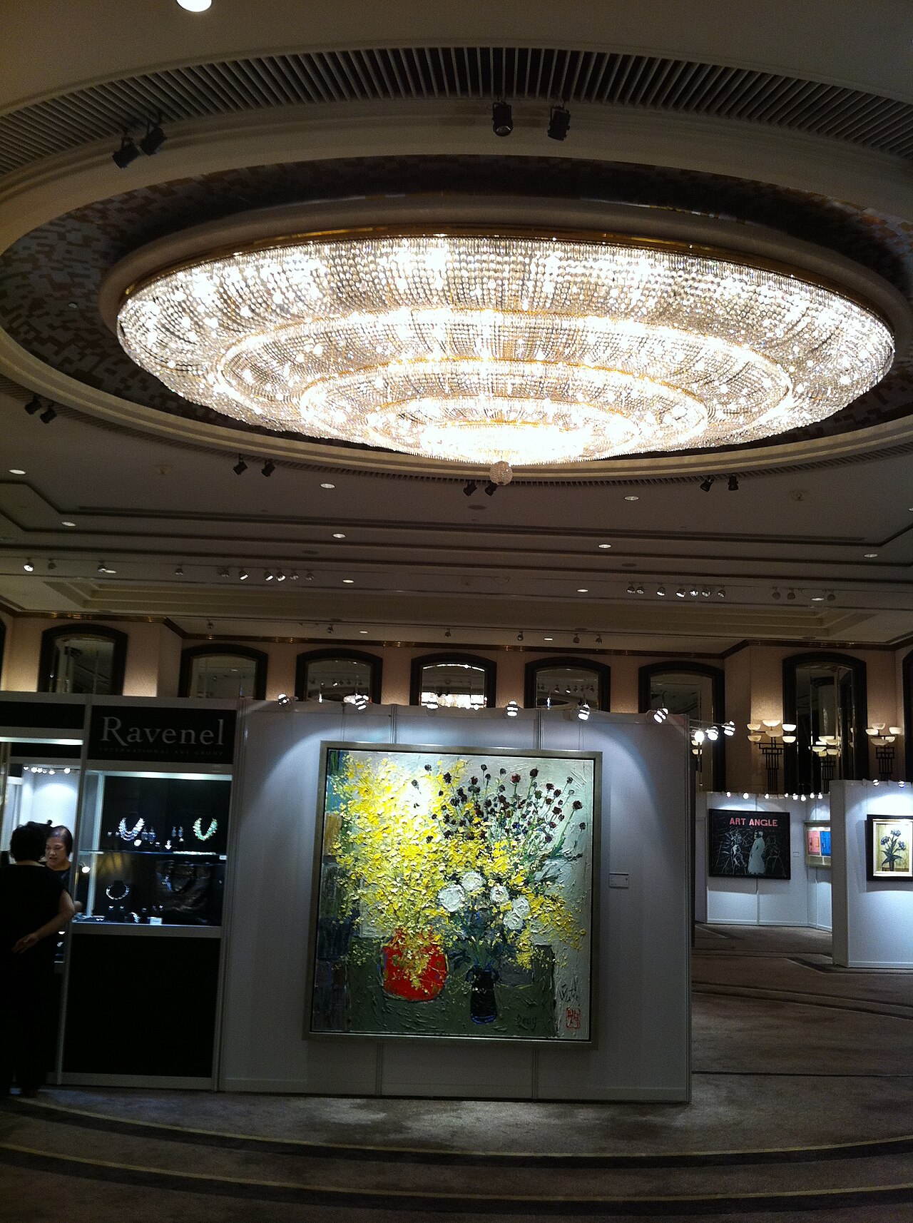 Context image: formal gala ballroom.