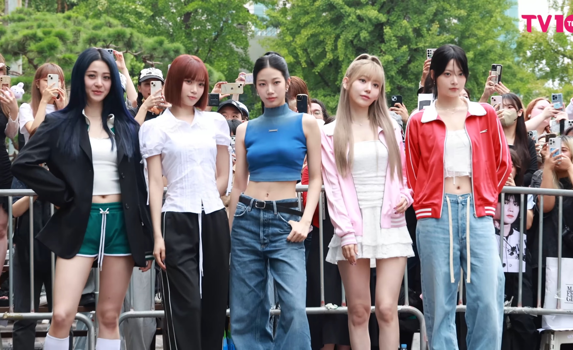 LE SSERAFIM, one of HYBE's girl groups in the Iconic by Mistake joint single stack.