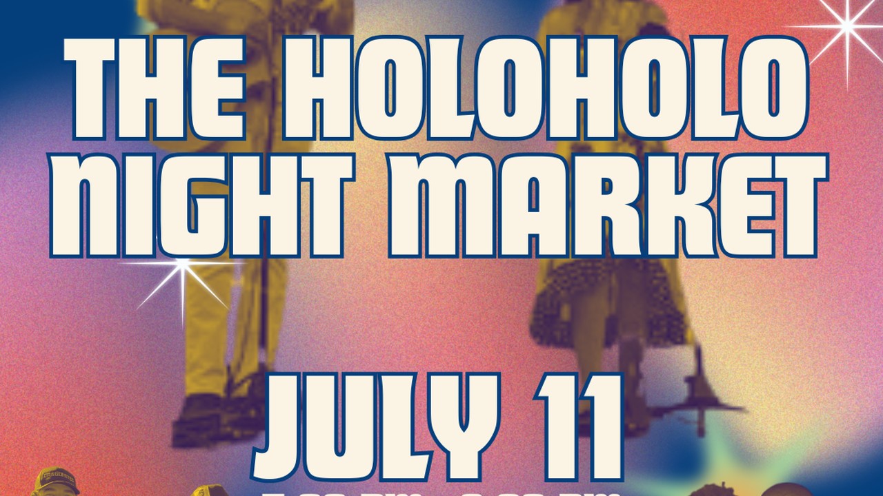 The Holoholo Market July 2026 promotional art for Fergusons Downtown.