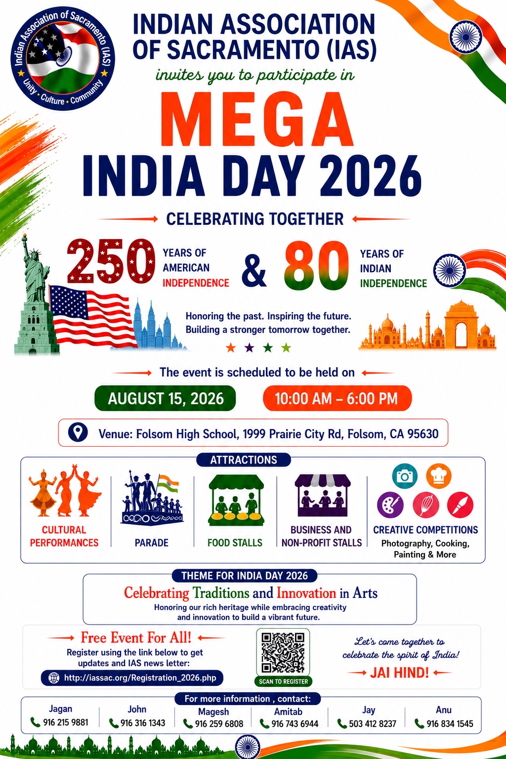 IAS Mega India Day 2026 flyer.
