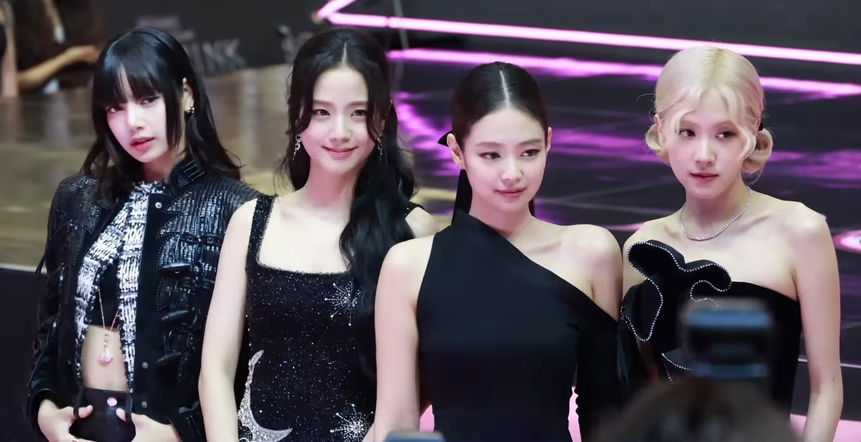 Lisa of BLACKPINK at the Born Pink in Cinemas pink carpet in 2024.