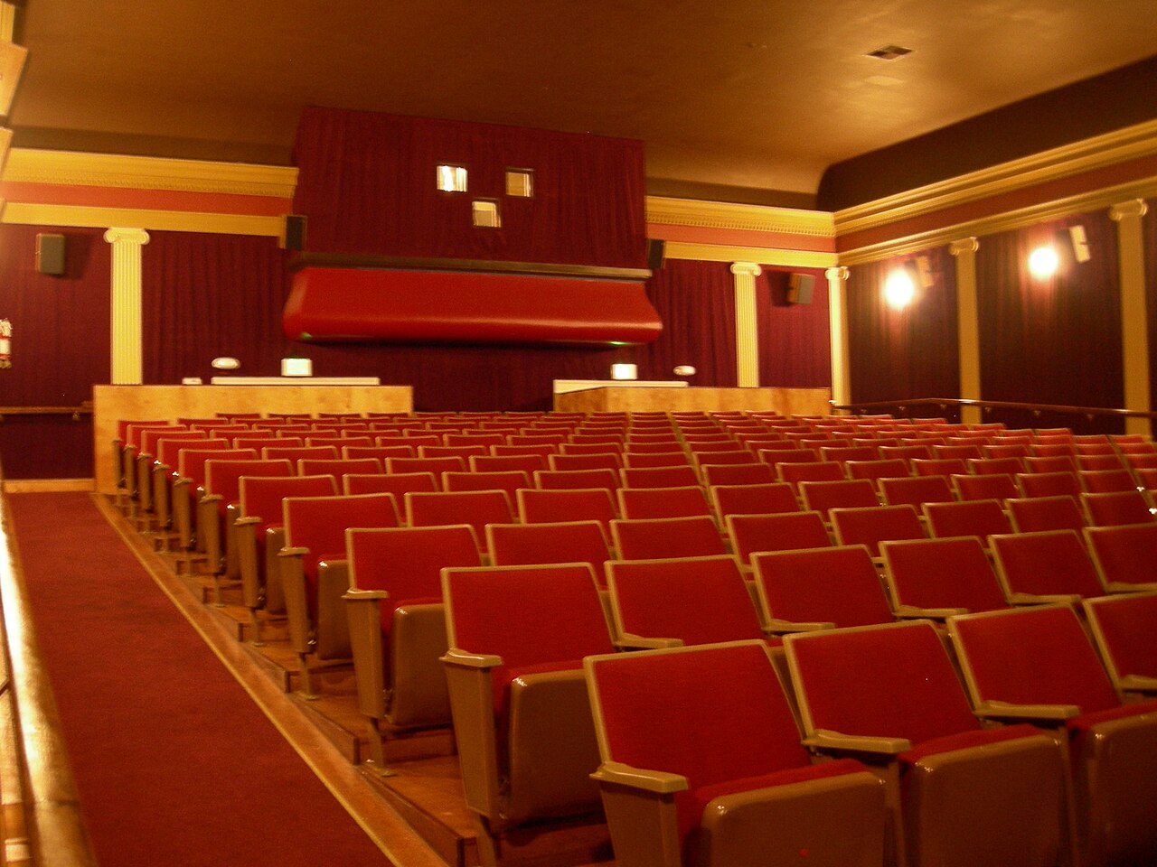 Context image: cinema auditorium seating.