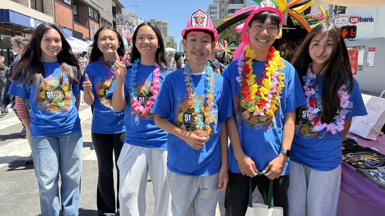 Nihonmachi Street Fair crowd in San Francisco Japantown.