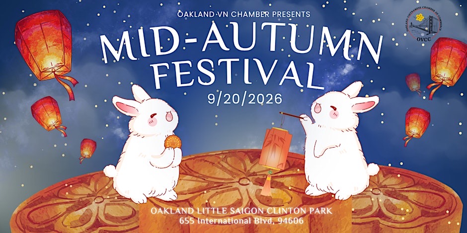 Promotional image for OVCC Mid-Autumn Festival 2026 in Oakland Little Saigon.