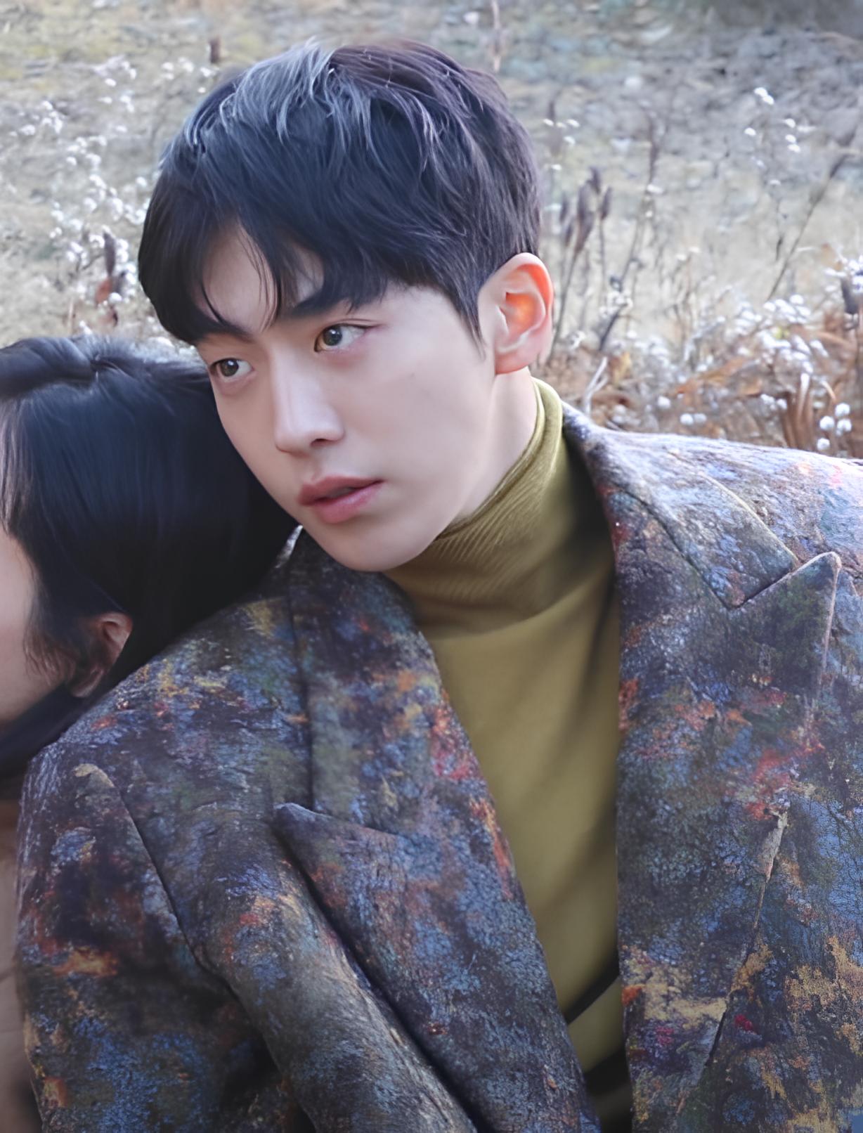 Nam Joo-hyuk in a Marie Claire Korea photoshoot in 2020.