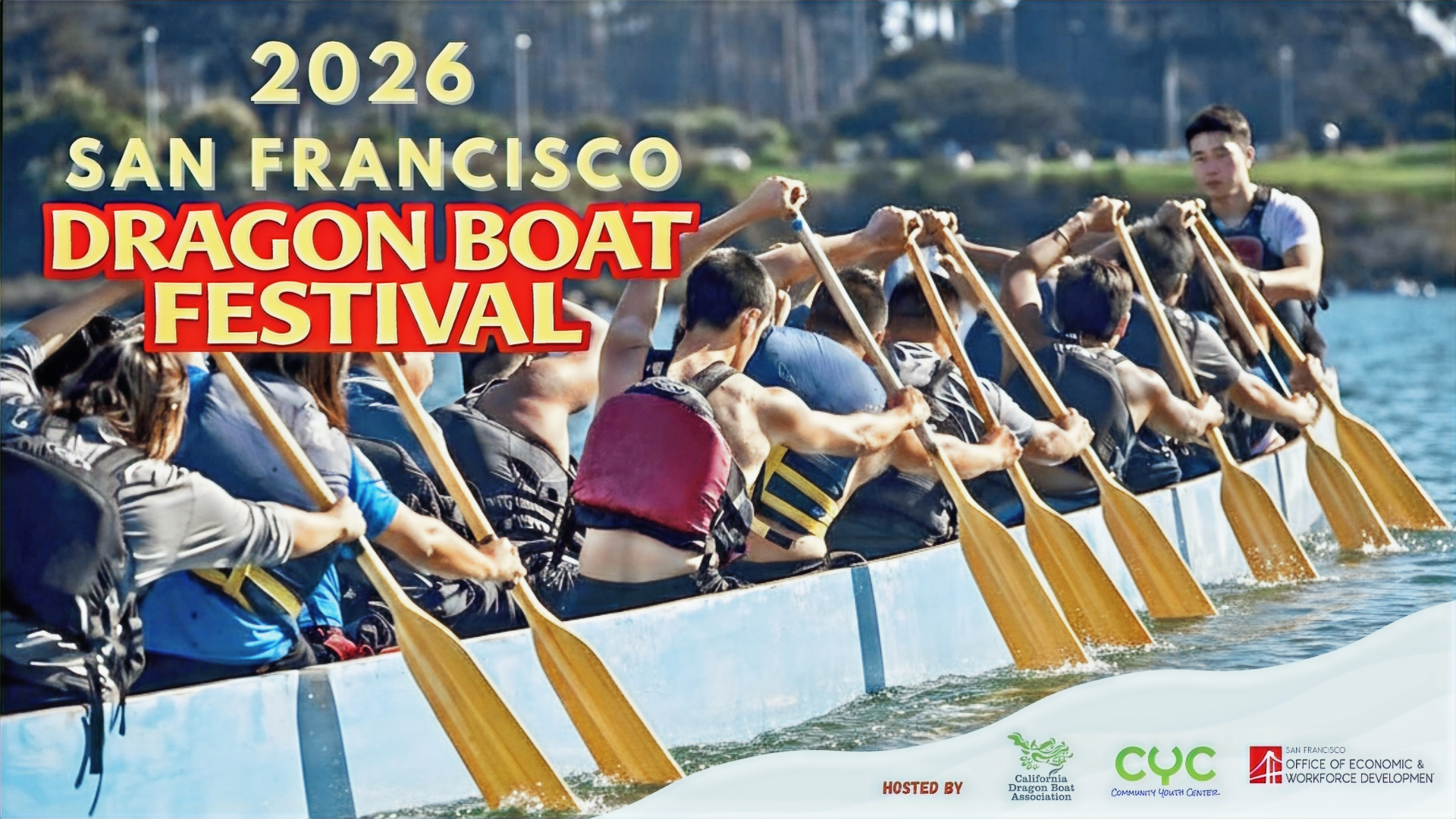 San Francisco Dragon Boat Festival at Lake Merced.