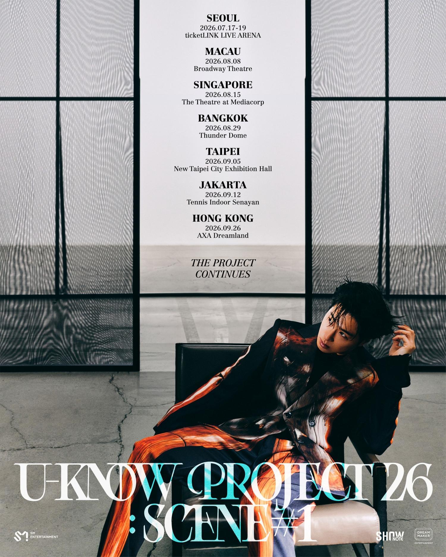 U-Know Yunho of TVXQ announcing his SCENE#1 solo Asia tour.