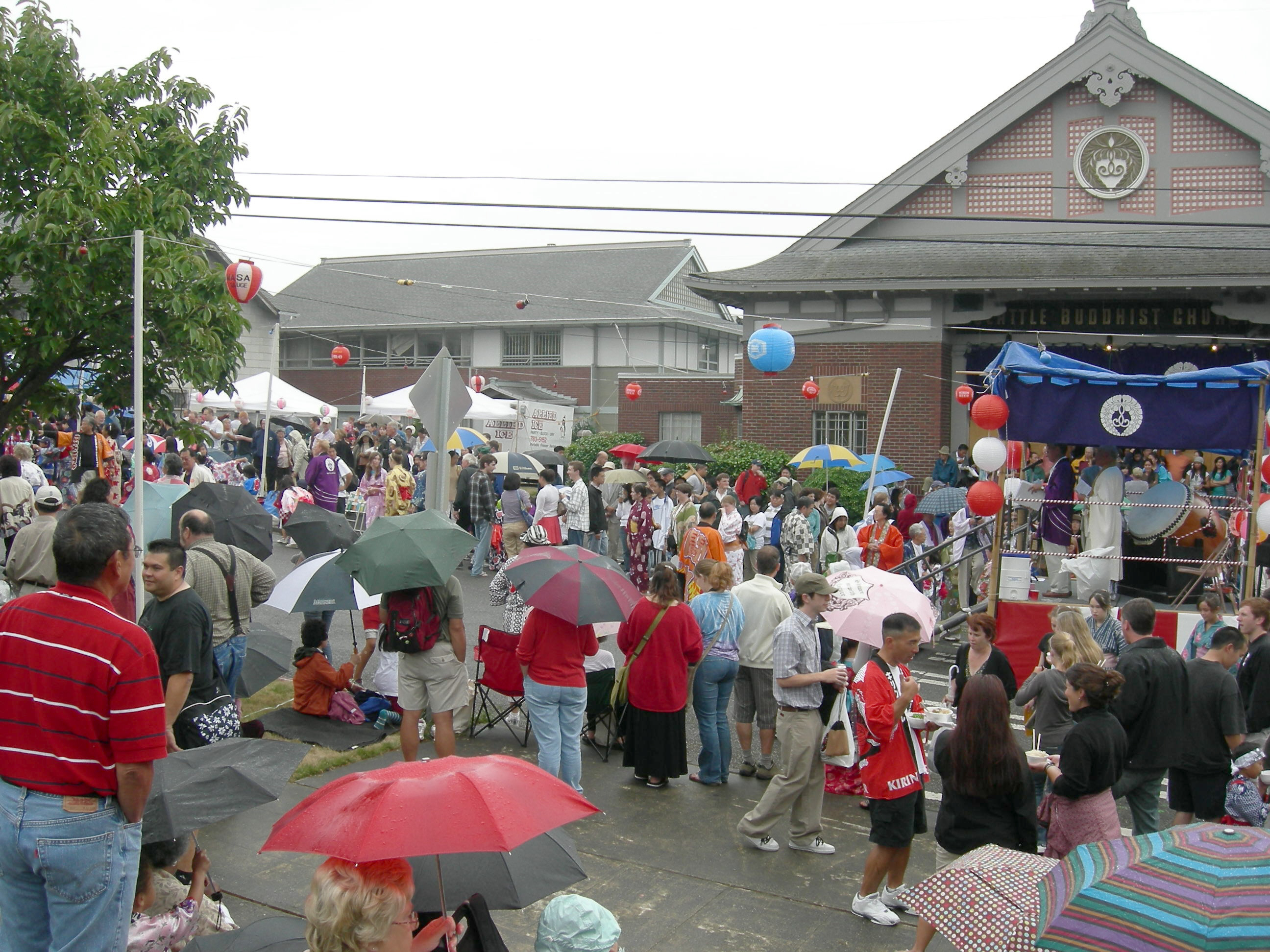 Bon Odori festival dancers in the Seattle area.